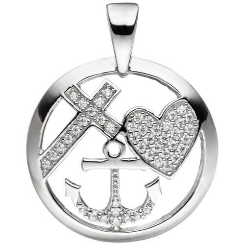 Anh�nger Glaube Liebe Hoffnung 925 Silber mit Zirkonia