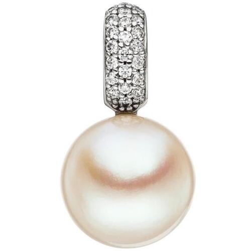 Anhnger Einhnger 333 Weigold 1 Swasser Perle 22 Zirkonia