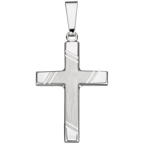 Anh�nger Kreuz 925 Sterling Silber matt SilberAnh�nger