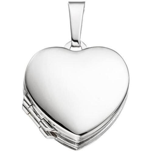 Medaillon Herz f�r 4 Fotos 925 Sterling Silber Anh�nger zum �ffnen