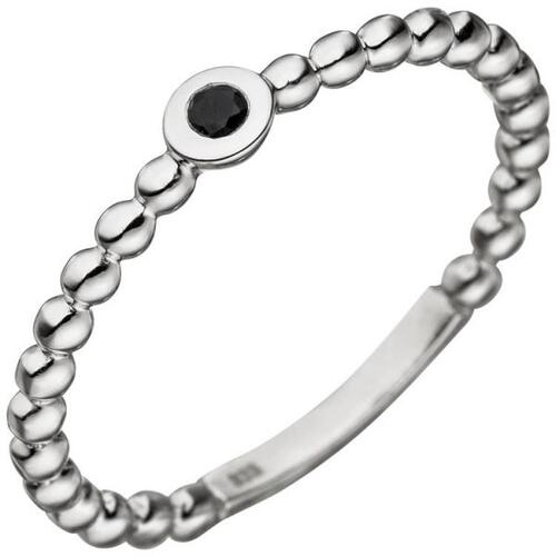 Damen Ring Kugel 333 Wei�gold 1 Safir blau Kugelring Safirring (Gr��e: 60)