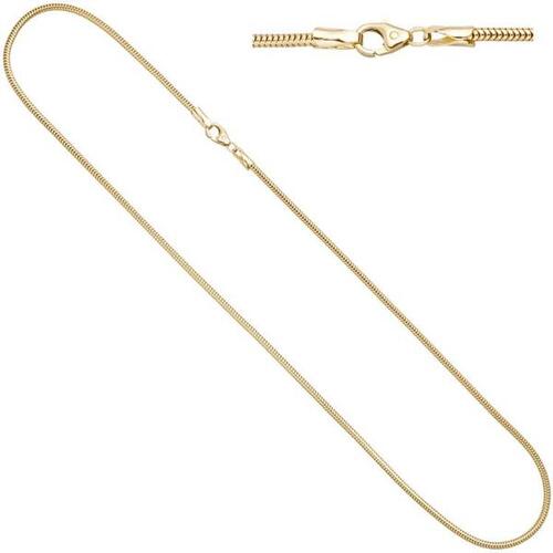 Schlangenkette aus 333 Gelbgold 1,9 mm 42 cm Gold kette Halskette