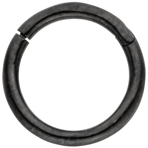 Segmentring Edelstahl schwarz mit Klick-System Scharnier Ringst�rke 1,2 mm