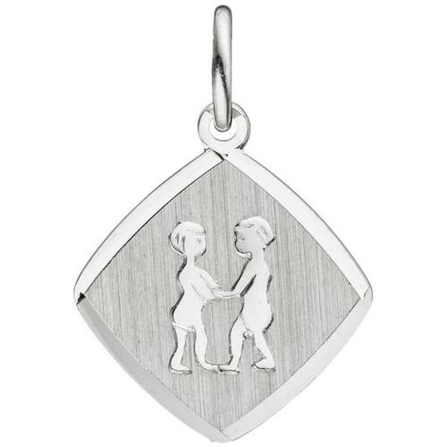 Anh�nger Sternzeichen Zwilling 925 Silber matt