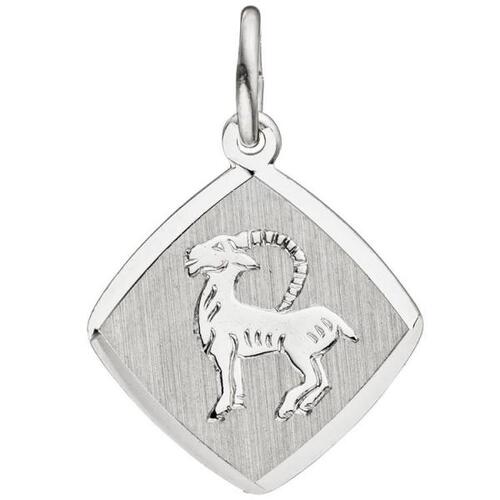 Anh�nger Sternzeichen Steinbock 925 Sterling Silber teilmattiert