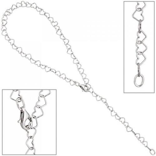 Fu�kettchen Fu�kette mit Anh�nger Herz 925 Sterling Silber 27 cm