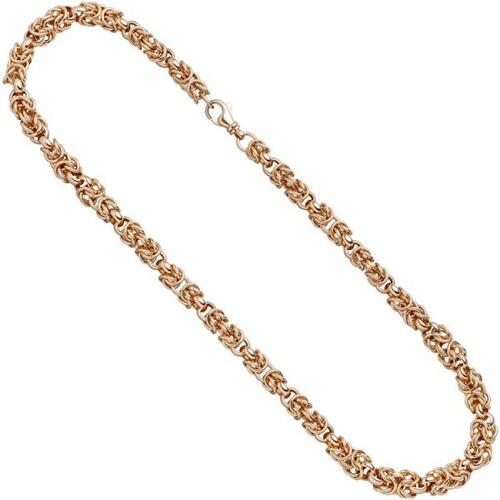 Collier Halskette 925 Sterling Silber Rotgold vergoldet 50 cm Kette