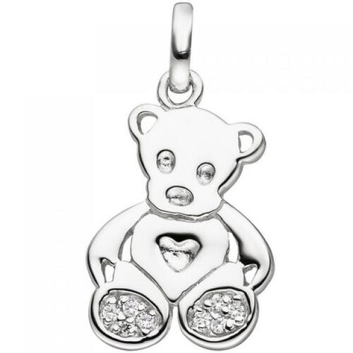 Kinder Anh�nger Teddy Teddyb�r 925 Sterling Silber 8 Zirkonia