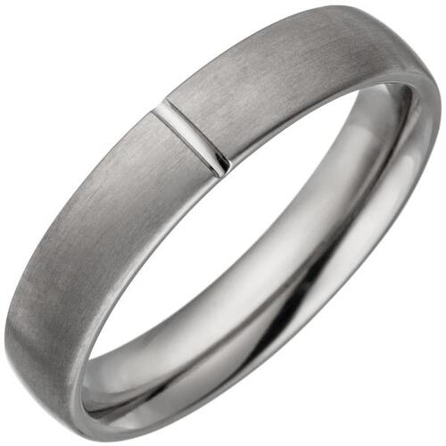 Partner Ring aus Titan matt, Partnerring, Titanring (Gr��e: 60)