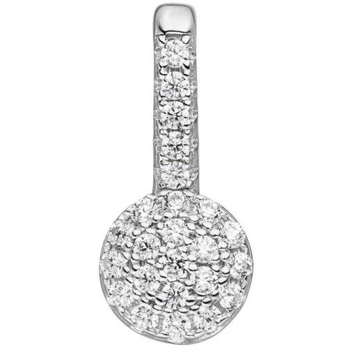 Anh�nger 925 Sterling Silber mit Zirkonia 13,6 mm hoch
