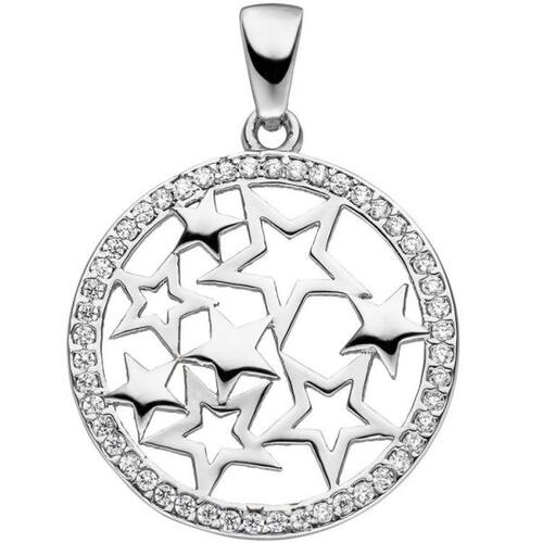 Anh�nger Stern Sterne 925 Sterling Silber mit Zirkonia SternAnh�nger
