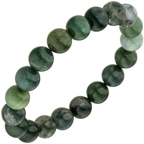 Armband Moosachat gr�n 19 cm Moosachatarmband elastisch