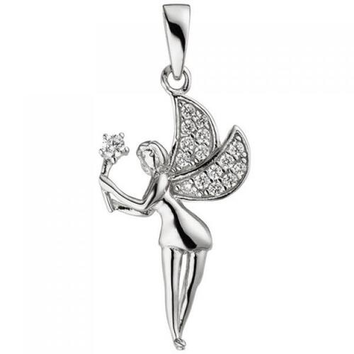 Anh�nger Elfe Fee 925 Sterling Silber 16 Zirkonia Silberanh�nger