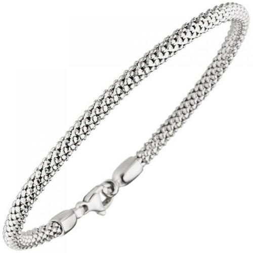 Armband 750 Gold Wei�gold 20 cm Wei�goldarmband Popcorn-Armband
