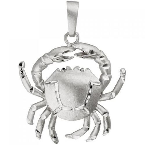 Anh�nger Sternzeichen Krebs 925 Sterling Silber teil matt