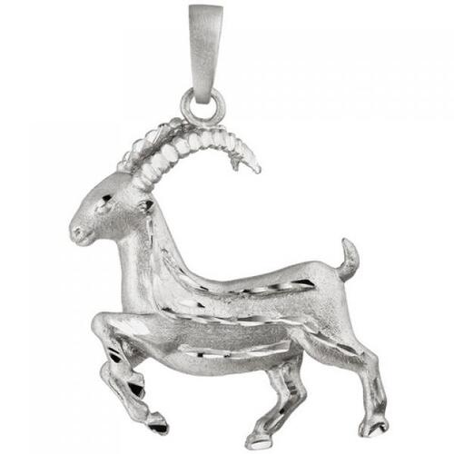 Anh�nger Sternzeichen Steinbock 925 Sterling Silber matt