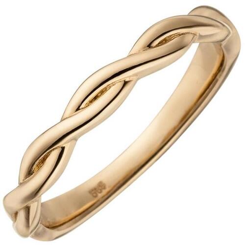 Damen Ring geflochten 585 Gold Rotgold Rotgoldring (Gr��e: 52)