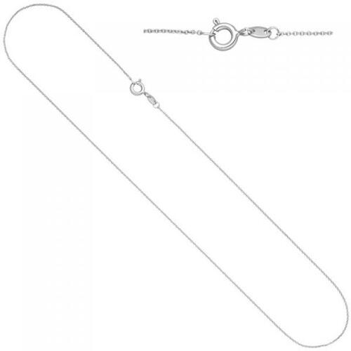 Ankerkette rund 333 Wei�gold 40 cm Kette Halskette Federring