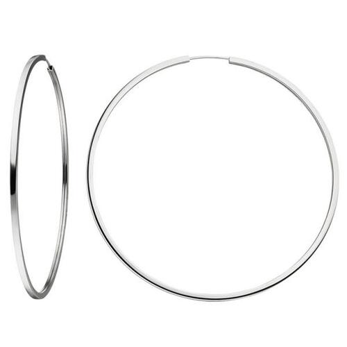 Creolen 925 Sterling Silber 73,8 mm Ohrringe Silbercreolen Silberohrringe