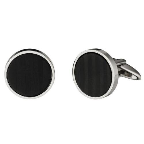 Manschettenkn�pfe aus Edelstahl mit Carbon