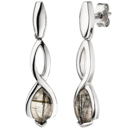 Ohrh�nger 925 Sterling Silber 2 Turmalinquarze Ohrringe