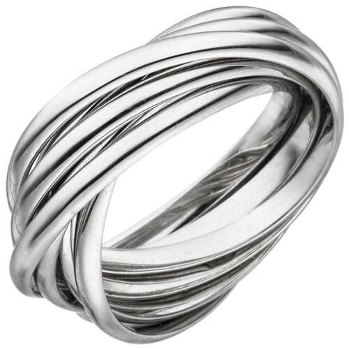 Damen Ring verschlungen 925 Sterling Silber (Gr��e: 56)