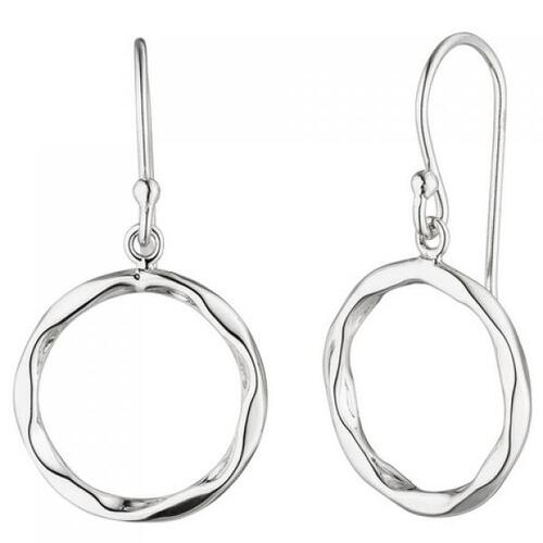 Ohrh�nger rund 925 Sterling Silber Ohrringe Silberohrringe