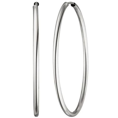 Creolen 585 Gold Wei�gold 39,1 mmOhrringe Wei�goldohrringe