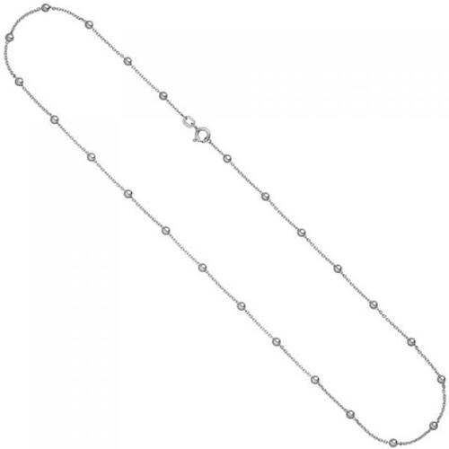 Collier Halskette mit Kugeln 925 Sterling Silber 45 cm Kette Silberkette