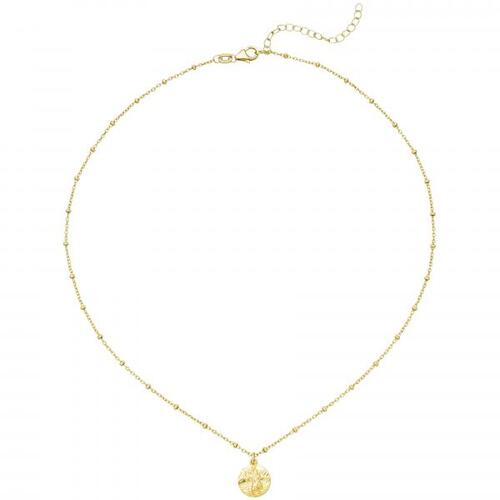 Collier Kette mit Anh�nger 925 Sterling Silber gold vergoldet 43 cm