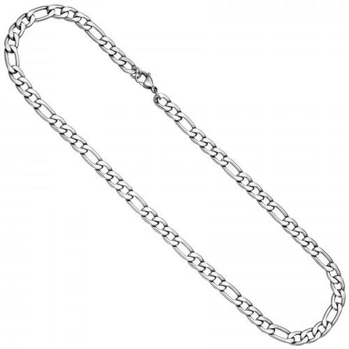 Figarokette Edelstahl 50 cm Kette Halskette Karabiner