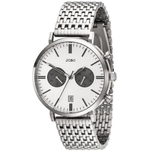 | Analog Quarz direkt Herrenuhr JOBO Armbanduhren Datum bestellen Armbanduhr aus Edelstahl Herren
