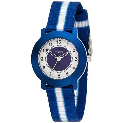 JOBO Kinder Armbanduhr Quarz Analog Aluminium blau weiß Kinderuhr |  Armbanduhren direkt bestellen