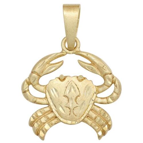 Anh�nger Sternzeichen Krebs 925 Sterling Silber gold vergoldet matt