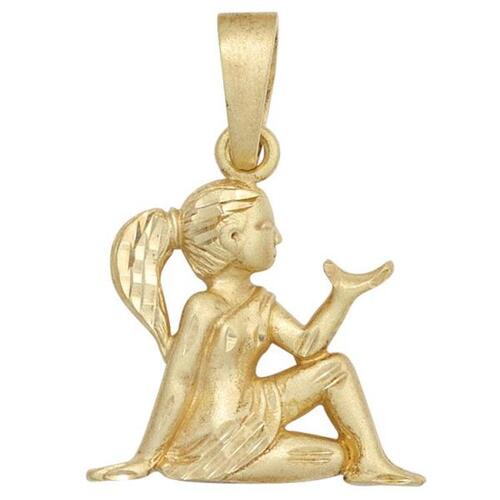 Anh�nger Sternzeichen Jungfrau 925 Sterling Silber gold vergoldet matt