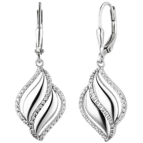 Ohrh�nger 925 Sterling Silber 86 Zirkonia Ohrringe Boutons Silberohrringe