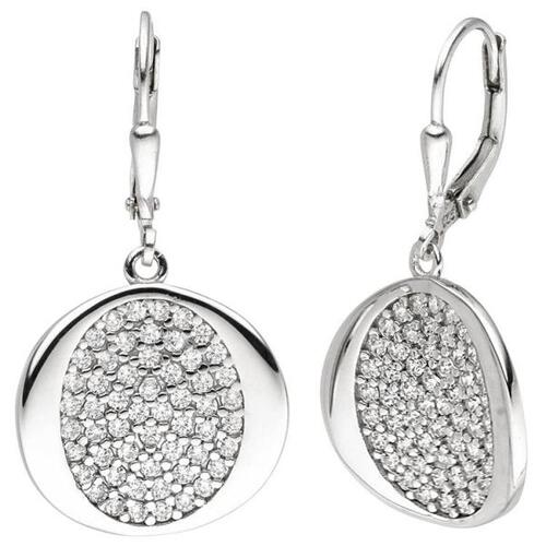 Ohrh�nger 925 Sterling Silber 110 Zirkonia Ohrringe Boutons Silberohrringe