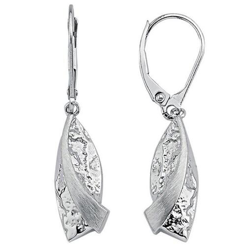 Ohrh�nger 925 Sterling Silber geh�mmert Ohrringe Boutons Silberohrringe