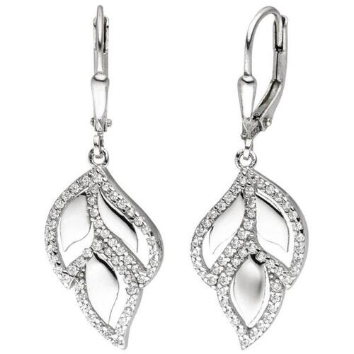 Ohrh�nger 925 Sterling Silber 104 Zirkonia Ohrringe Boutons Silberohrringe