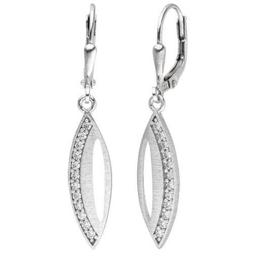 Ohrh�nger 925 Sterling Silber 24 Zirkonia Ohrringe Boutons Silberohrringe