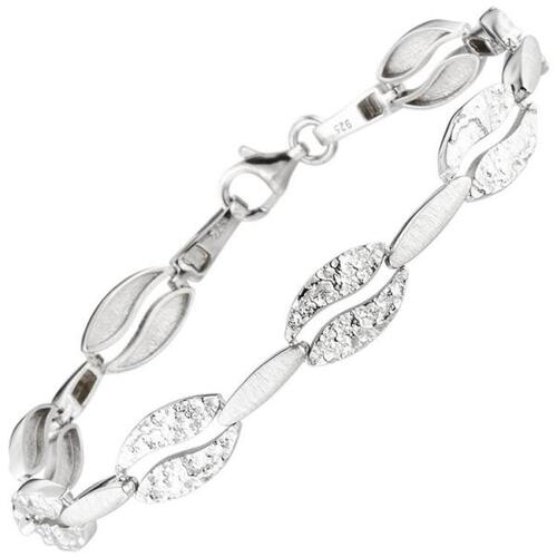 Armband aus 925 Sterling Silber geh�mmert, 19 cm Silberarmband