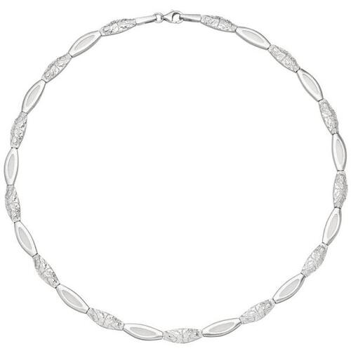 Collier Halskette 925 Sterling Silber geh�mmert 45 cm
