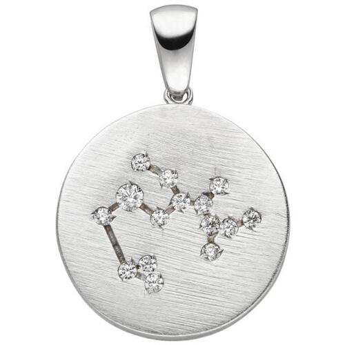 Anh�nger Sternzeichen Sch�tze 925 Sterling Silber matt 15 Zirkonia