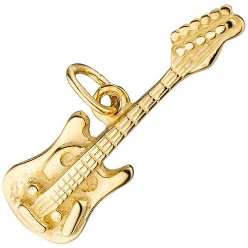 Anh�nger Gitarre 925 Sterling Silber gold vergoldet