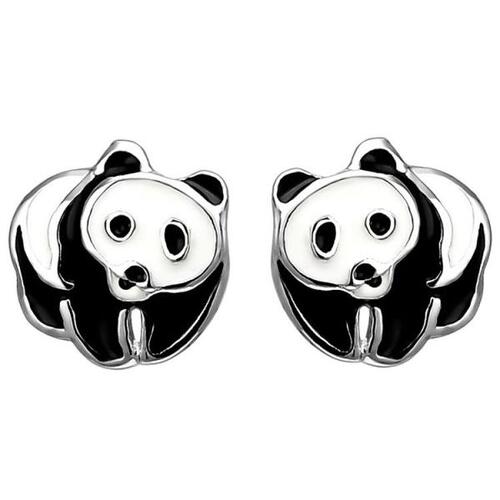 Kinder Ohrstecker Panda 925 Sterling Silber Ohrringe Silberohrringe