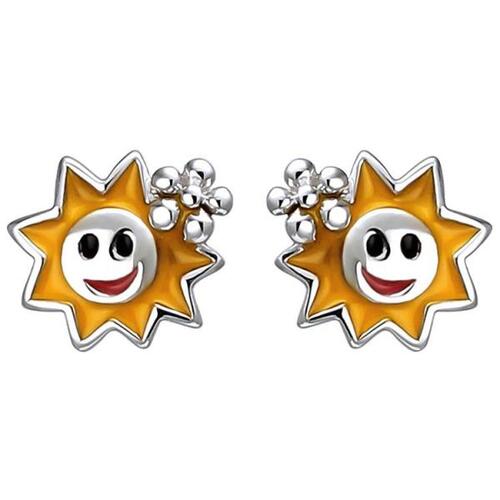 Kinder Ohrstecker Sonne 925 Sterling Silber Ohrringe Silberohrringe
