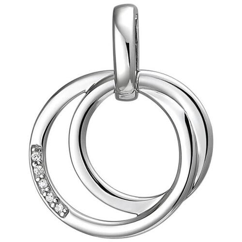 Anh�nger 925 Sterling Silber 5 Zirkonia 17,6 mm breit Silberanh�nger