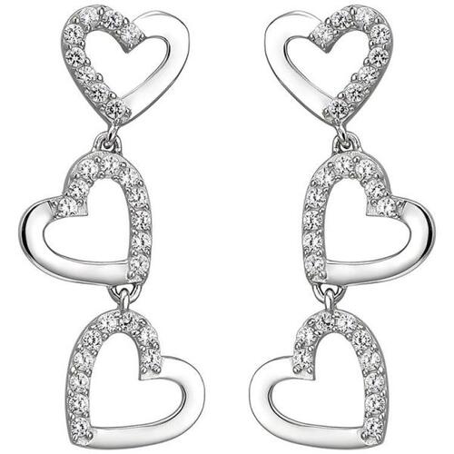 Ohrh�nger Herzen 925 Silber 52 Zirkonia Ohrringe