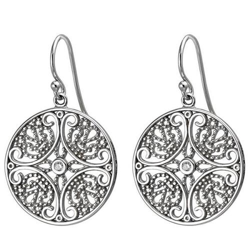 Ohrh�nger 925 Sterling Silber 2 Zirkonia Ohrringe Silberohrringe