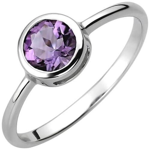Damen Ring 925 Sterling Silber 1 Amethyst lila, violett (Gr��e: 60)